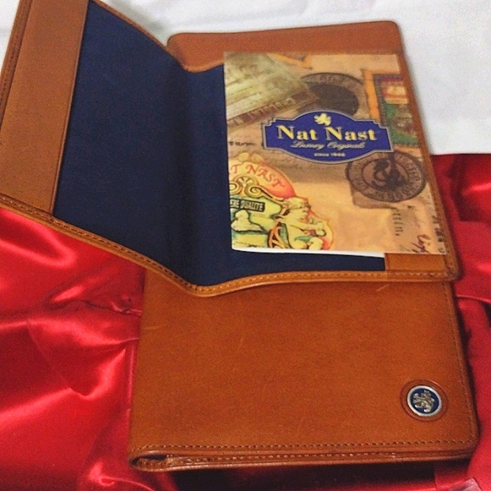 NAT NAST Quintessential Luxury Leather Cognac Originals Vintage NWT